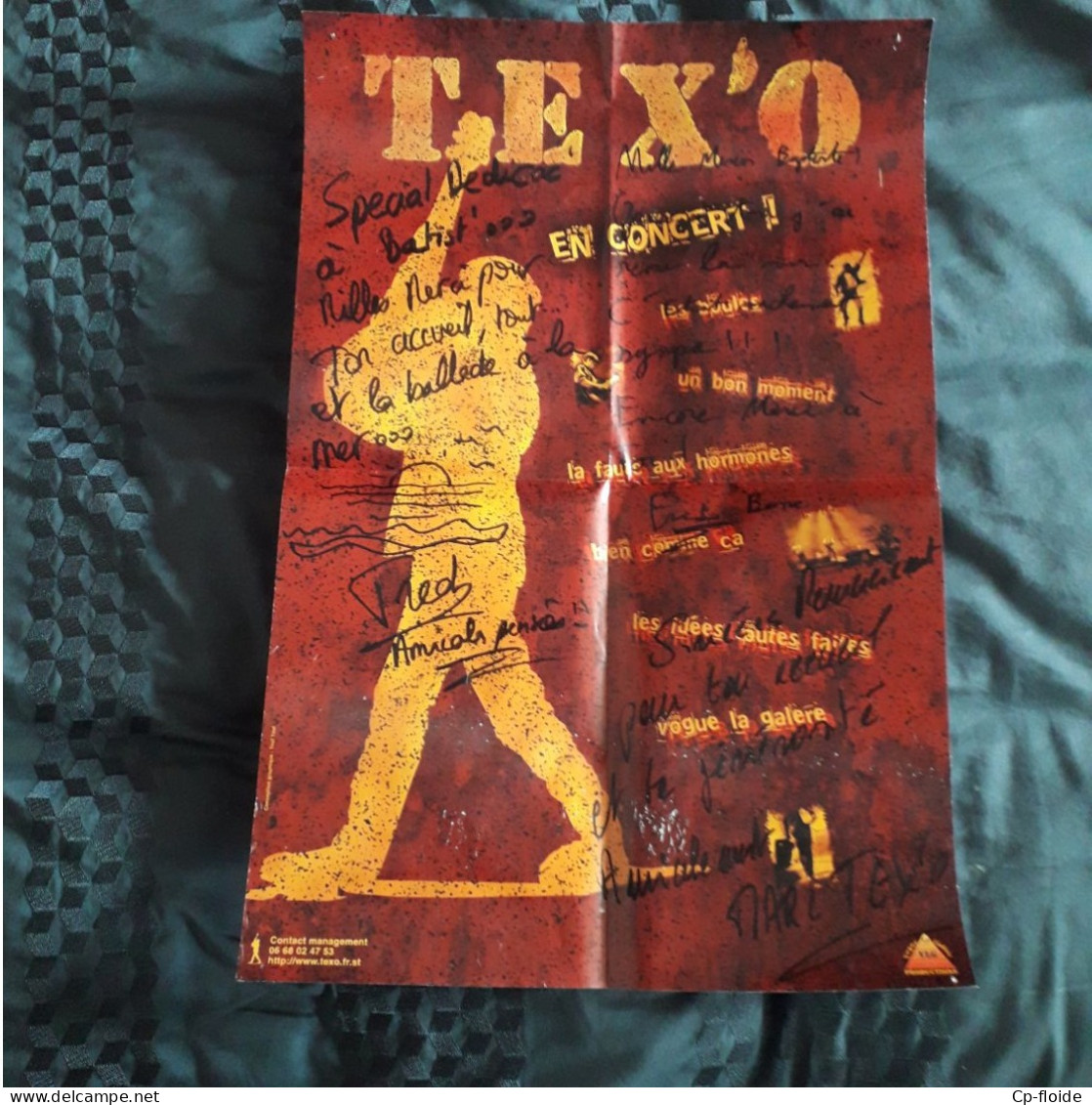 AFFICHE . POSTER . CHANTEUR . " TEX'O " . EN CONCERT... DÉDICACE - Réf. N°229P - - Plakate & Poster