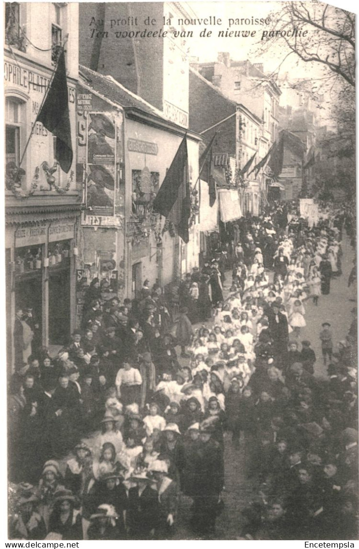 CPA Carte Postale Belgique Bruxelles  Inauguration De La Nouvelle Paroisse De L'Immaculée Conception 1912VM78987 - Fêtes, événements