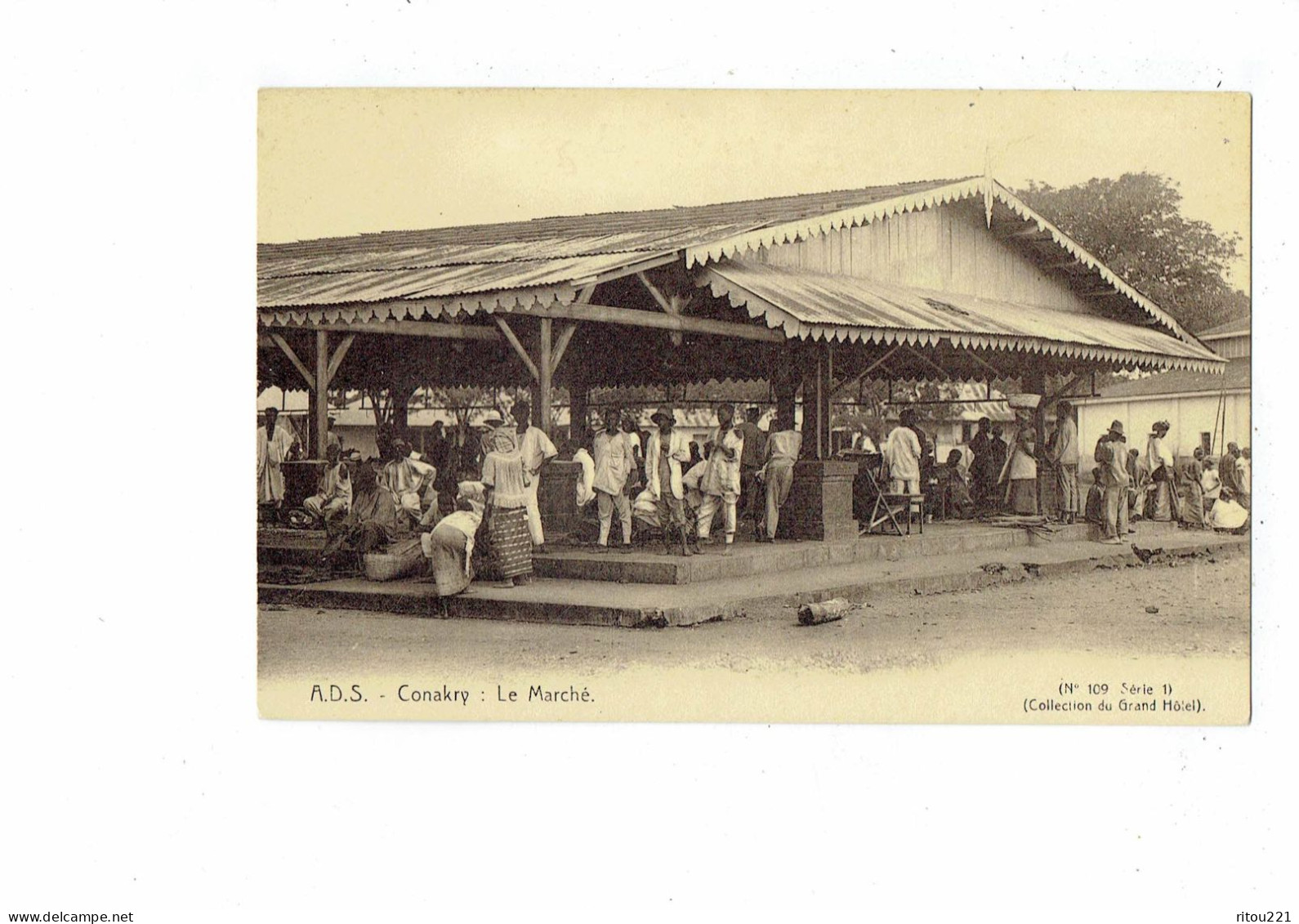 Cpa - Conakry - Guinée - A.D.S. N°109 - Le Marché - Animation - Guinea