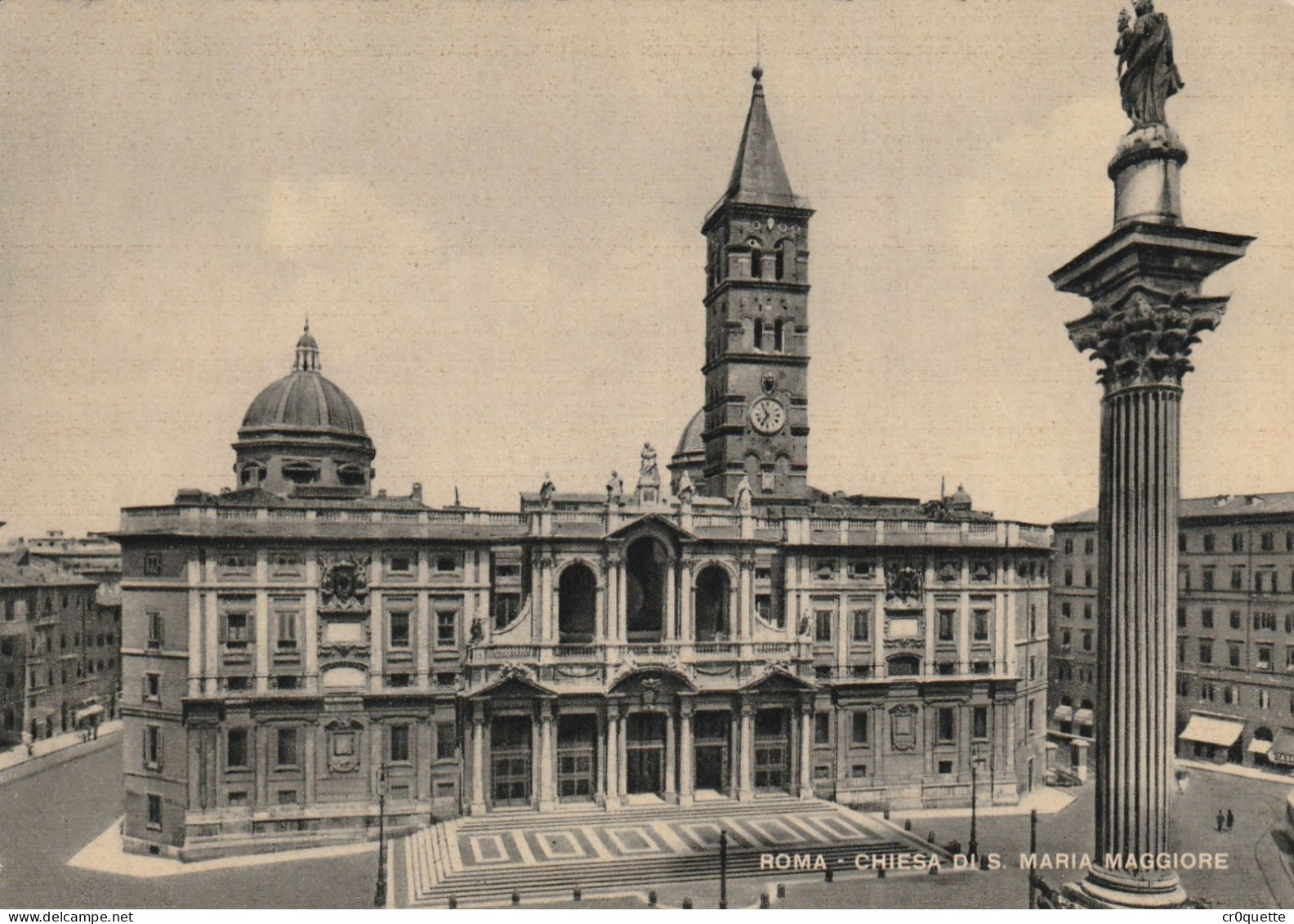 # ITALIE - ROME - ROMA / PANORAMAS et MONUMENTS vers 1950 en 32 CARTES POSTALES en NOIR et BLANC