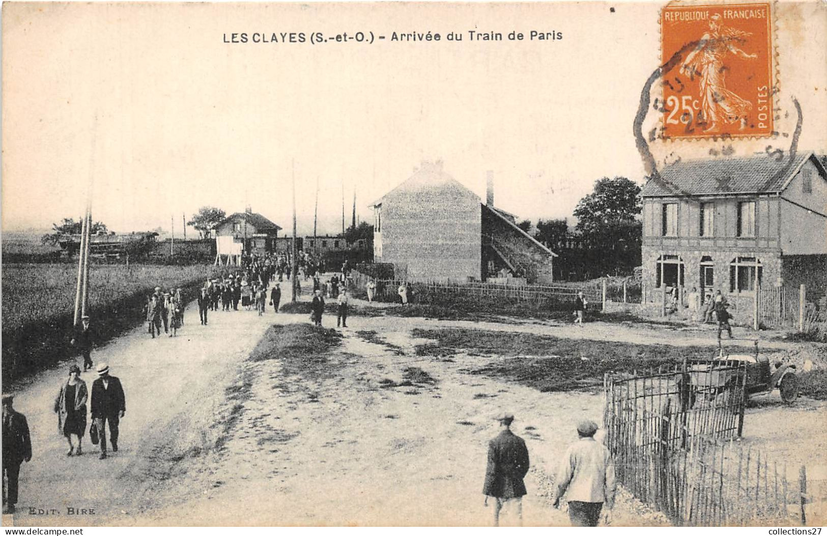78-LES-CLAYES- ARRIVEE DU TRAIN DE PARIS - Les Clayes Sous Bois