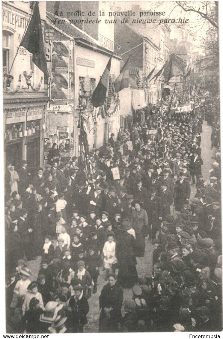 CPA Carte Postale Belgique Bruxelles  Inauguration De La Nouvelle Paroisse De L'Immaculée Conception 1912 VM78988 - Fêtes, événements