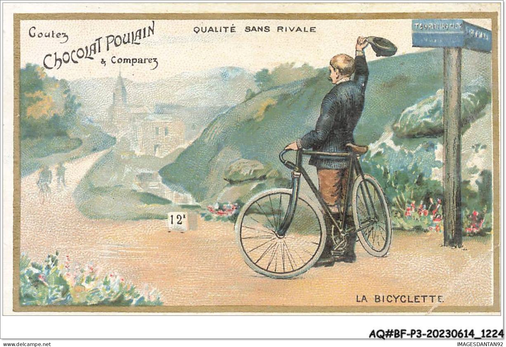AQ#BFP3-CHROMOS-0610 - CHOCOLAT POULAIN - La Bicyclette - Poulain
