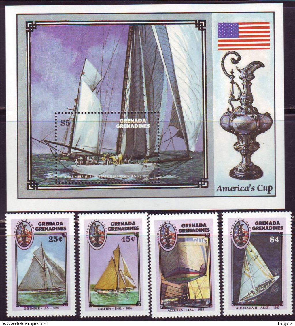 GRENADA GRENADINES  -  AMERICA'S CUP - **MNH - 1987 - Golf