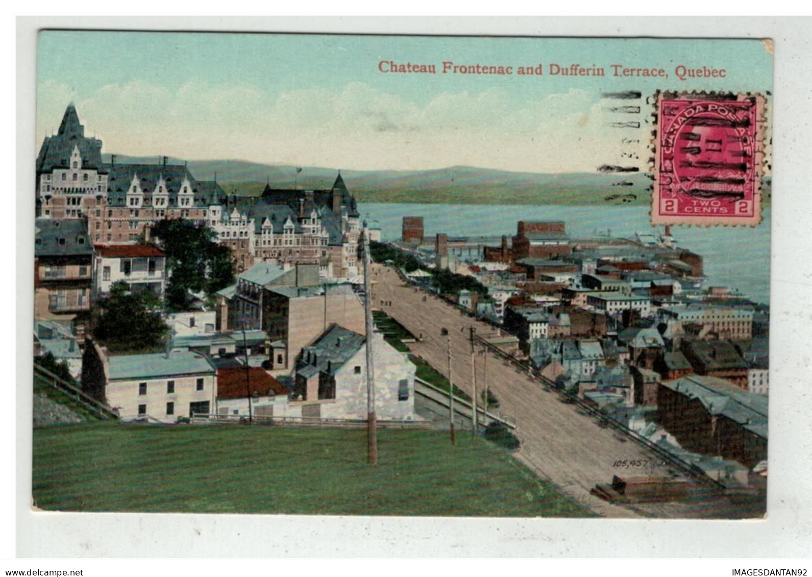CANADA #17715 CHATEAU FRONTENAC AND DUFFERIN TERRACE QUEBEC - Québec - Château Frontenac