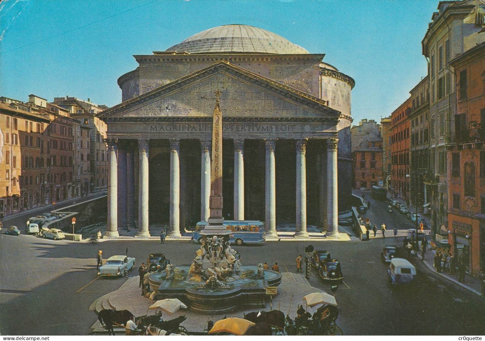 # ITALIE - ROME - ROMA / PANORAMAS et MONUMENTS vers 1950 en 8 CARTES POSTALES COULEUR