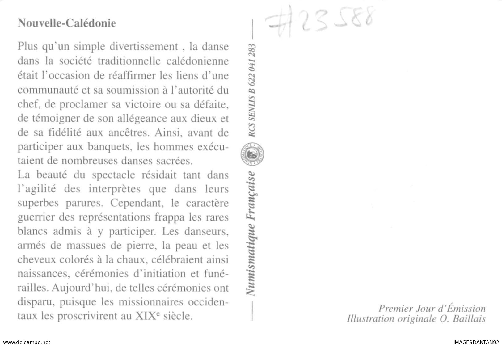 CARTE MAXIMUM #23588 NOUVELLE CALEDONIE NOUMEA 1995 DANSES FOLKLORIQUES KANAK CANAQUE OUARE - Maximum Cards