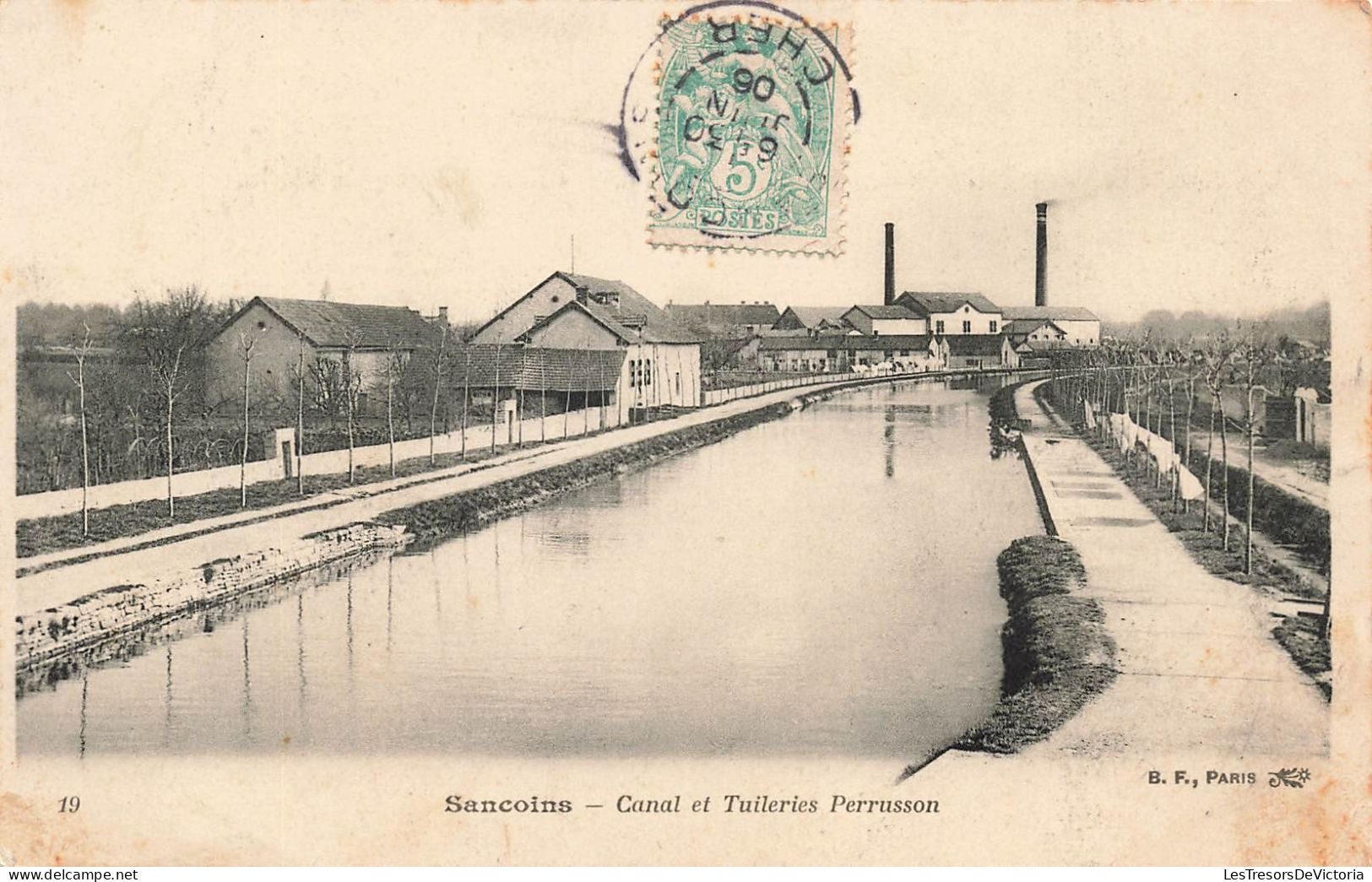 FRANCE - Sancoins - Canal Et Tuileries Perruson - Vue Générale Sur Un Canal - Carte-Postale Ancienne - Sancoins