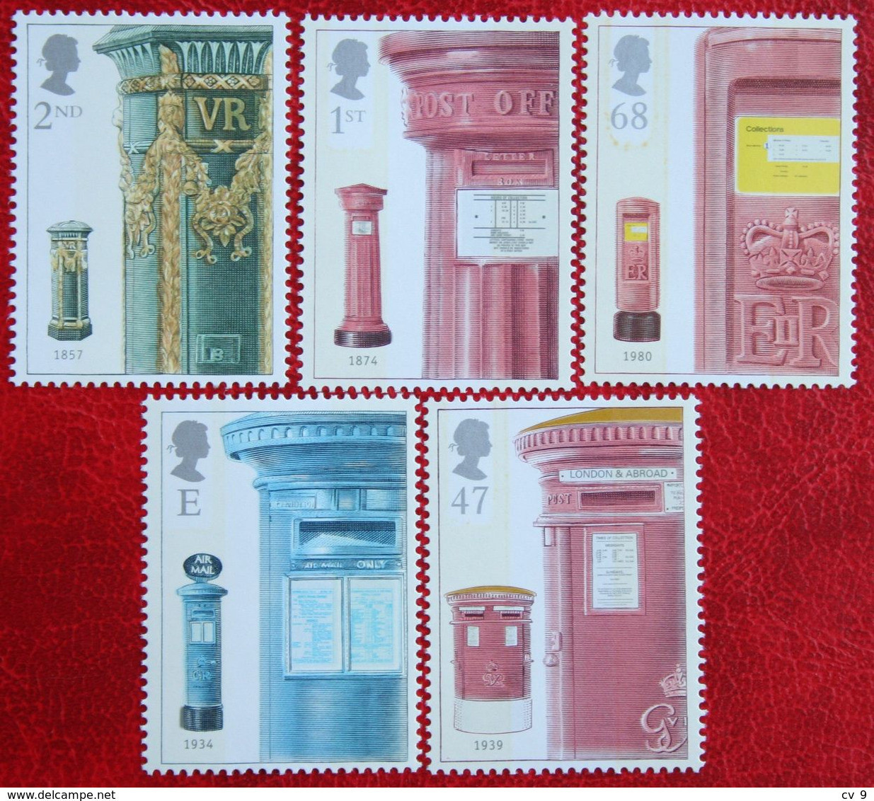 Postbox Letterbox Box Letter Postal (Mi 2053-2057) 2002 POSTFRIS MNH ** ENGLAND GRANDE-BRETAGNE GB GREAT BRITAIN - Unused Stamps