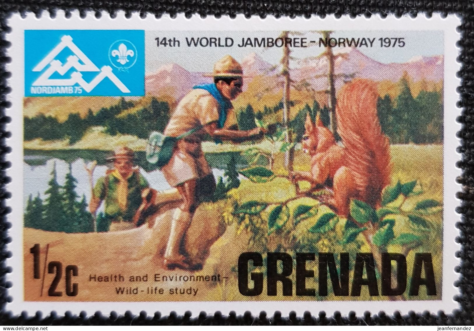 Grenade 1975 The 14th World Scout Jamboree, Norway  Stampworld N° 678 - Grenada (1974-...)