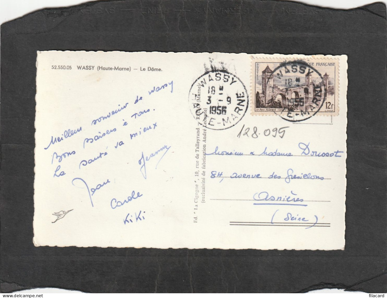 128095          Francia,     Wassy,     Le  Dome,    VG   1956 - Wassy