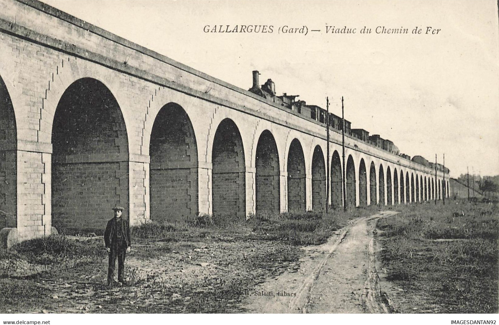 30 GALLARGUES #28439 VIADUC DU CHEMIN DE FER TRAIN - Gallargues-le-Montueux