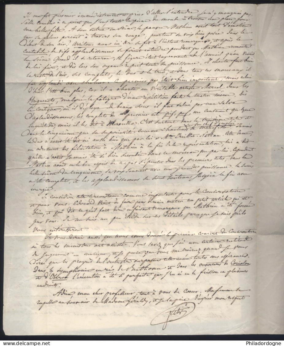 Belgique - LaC Bruxelles B.3.B. Bleu - Belg. Rouge - Taxe 9 Pour Paris 18/12/1840 - 1830-1849 (Belgique Indépendante)