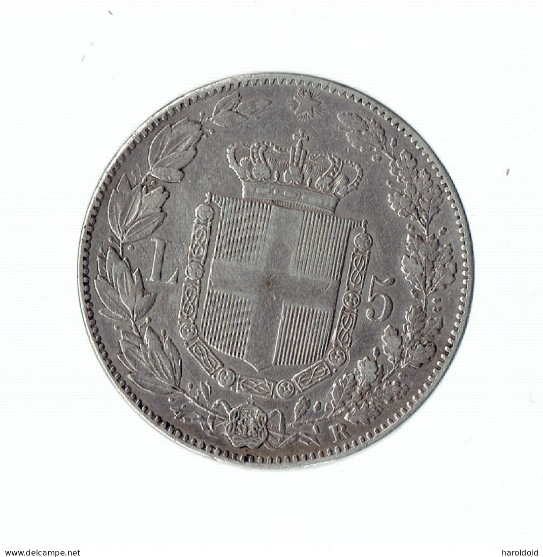 5 LIRE 1879 R - 1878-1900 : Umberto I