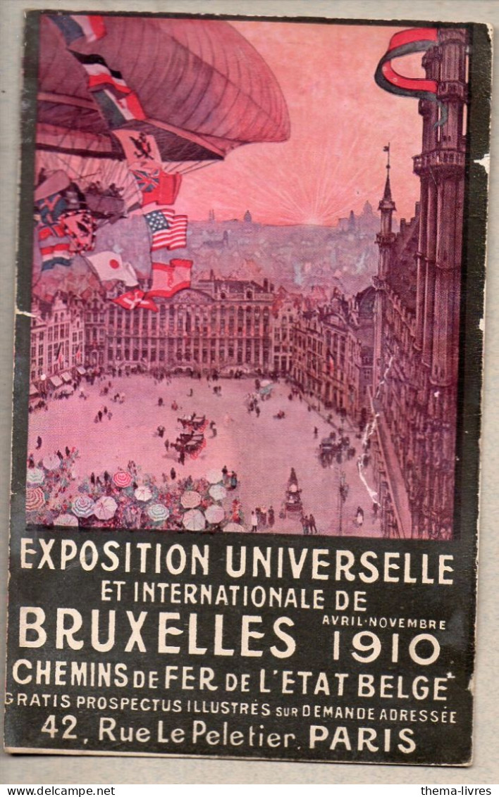 Bruxelles   CPA Exposition Universelle 1910 Chemins De Fer état Berge    (PPP46846) - Mostre Universali