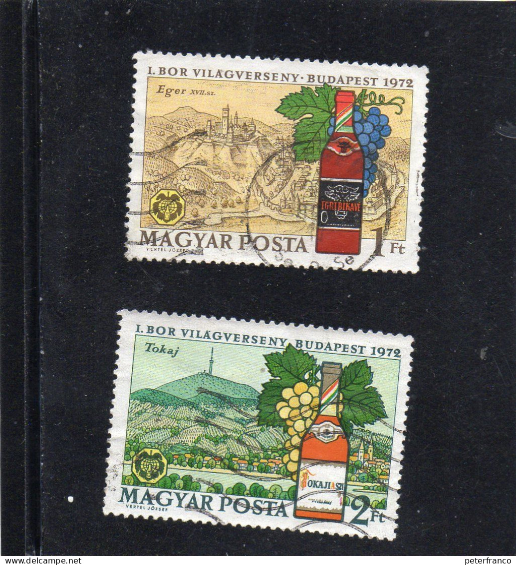 1972 Ungheria - Giornata Mondiale Del Vino - Budapest - Vinos Y Alcoholes