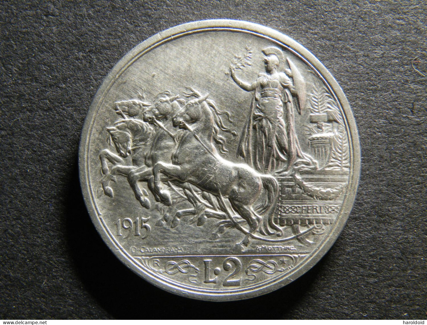 2 LIRE 1915 R - 1900-1946 : Víctor Emmanuel III & Umberto II