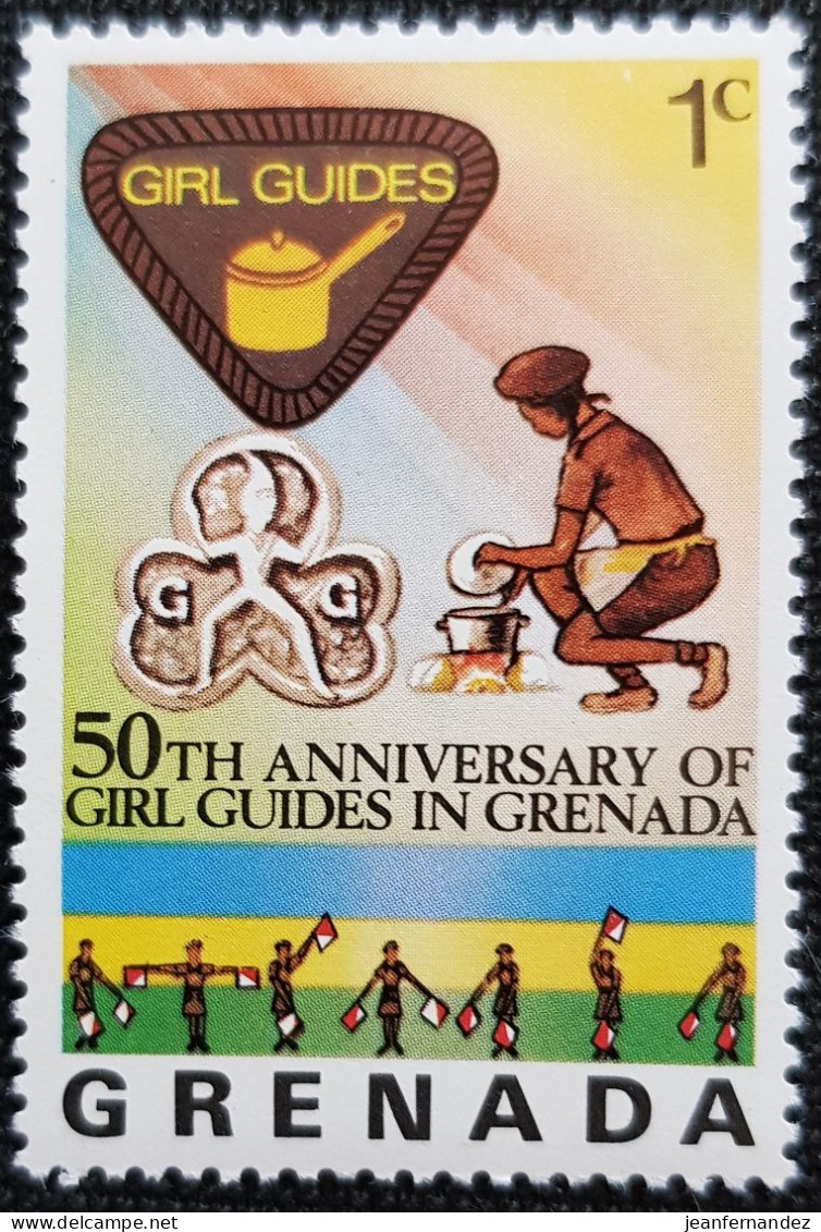 Grenade 1976 The 50th Anniversary Of Girl Guides In Grenada  Stampworld N° 760 - Grenada (1974-...)