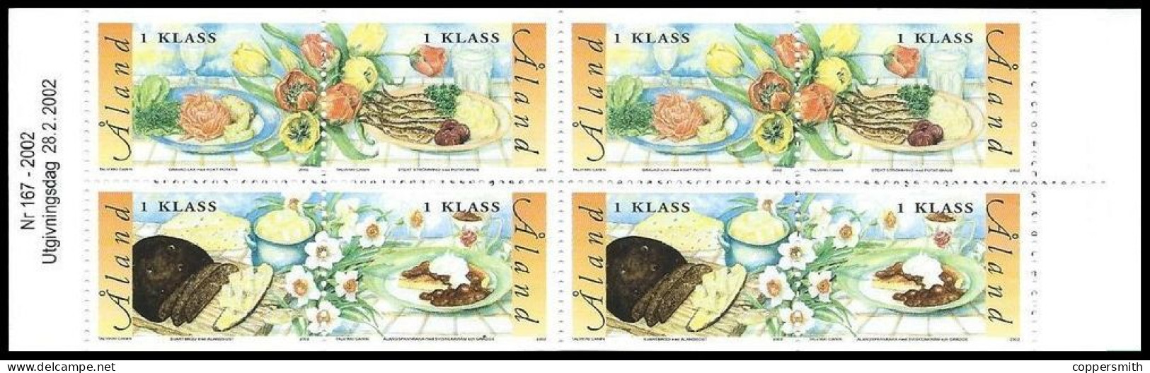 (033) Aland Isl.  Culture / Dishes Booklet / Carnet Cuisine / Heftchen Speisen / 2002 ** / Mnh  Michel MH 10 - Aland