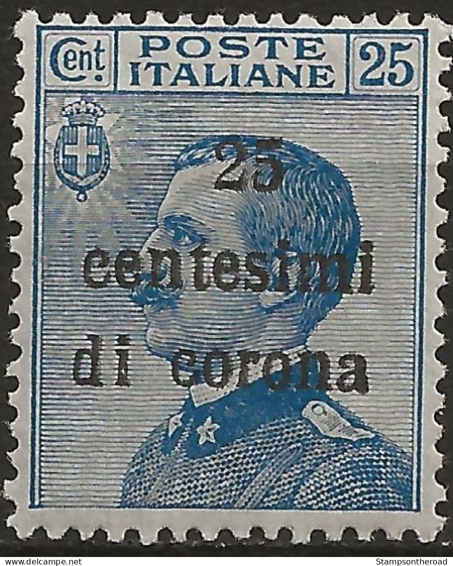 TRTT6L,1919 Terre Redente - Trento E Trieste, Sassone Nr. 6, Francobollo Nuovo Con Traccia Di Linguella */ - Trentin & Trieste