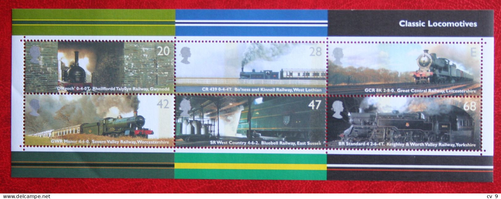 READ Classic Locomotives Zug Train (Mi 2174-2179 Block 18 2004 POSTFRIS MNH ** ENGLAND GRANDE-BRETAGNE GB GREAT BRITAIN - Nuovi