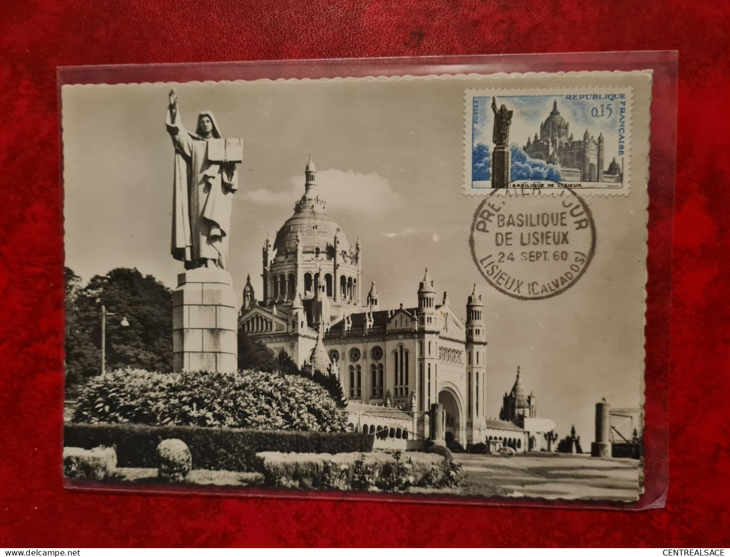 Carte 1960 MAXI   BASILIQUE DE LISIEUX - Non Classés