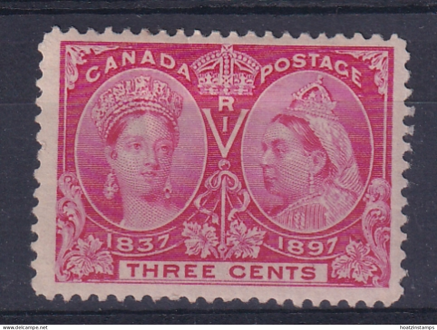 Canada: 1897   QV - Double Head   SG126    3c      MH - Unused Stamps