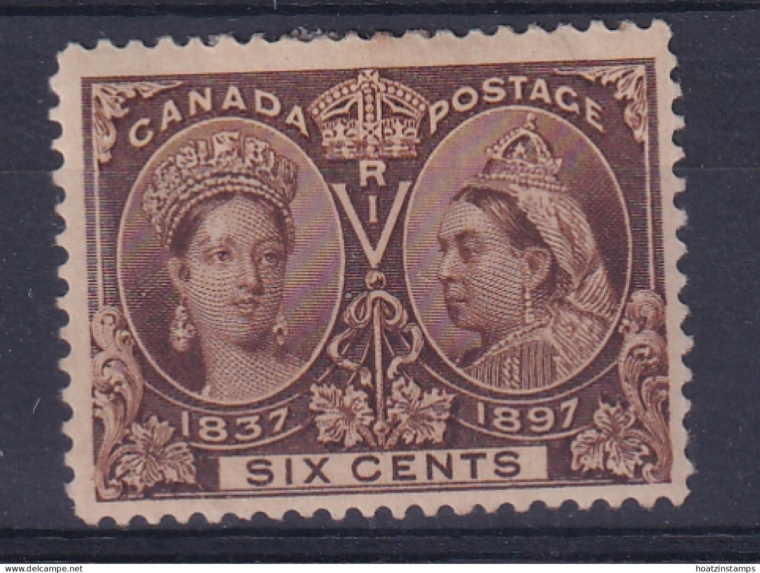 Canada: 1897   QV - Double Head   SG129    6c      MH - Unused Stamps
