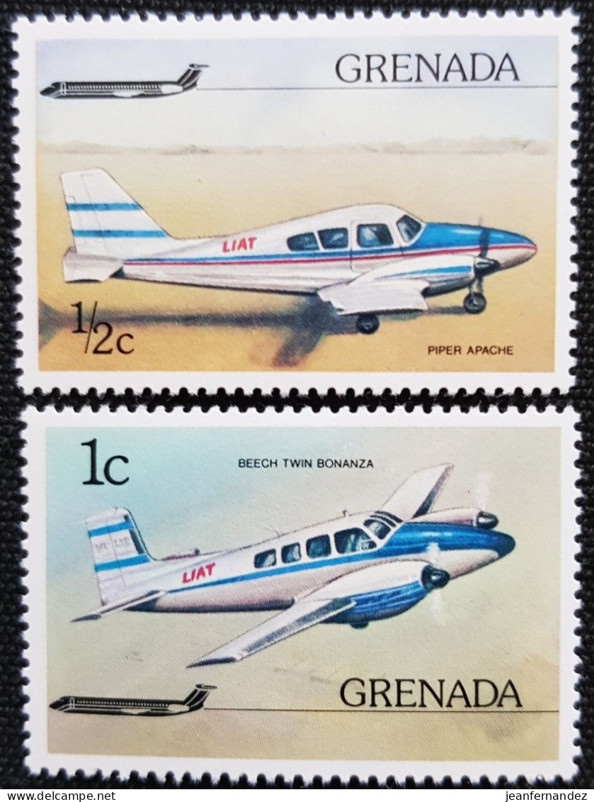 Grenade 1976 Airplanes  Stampworld N° 784 Et 785 - Grenada (1974-...)