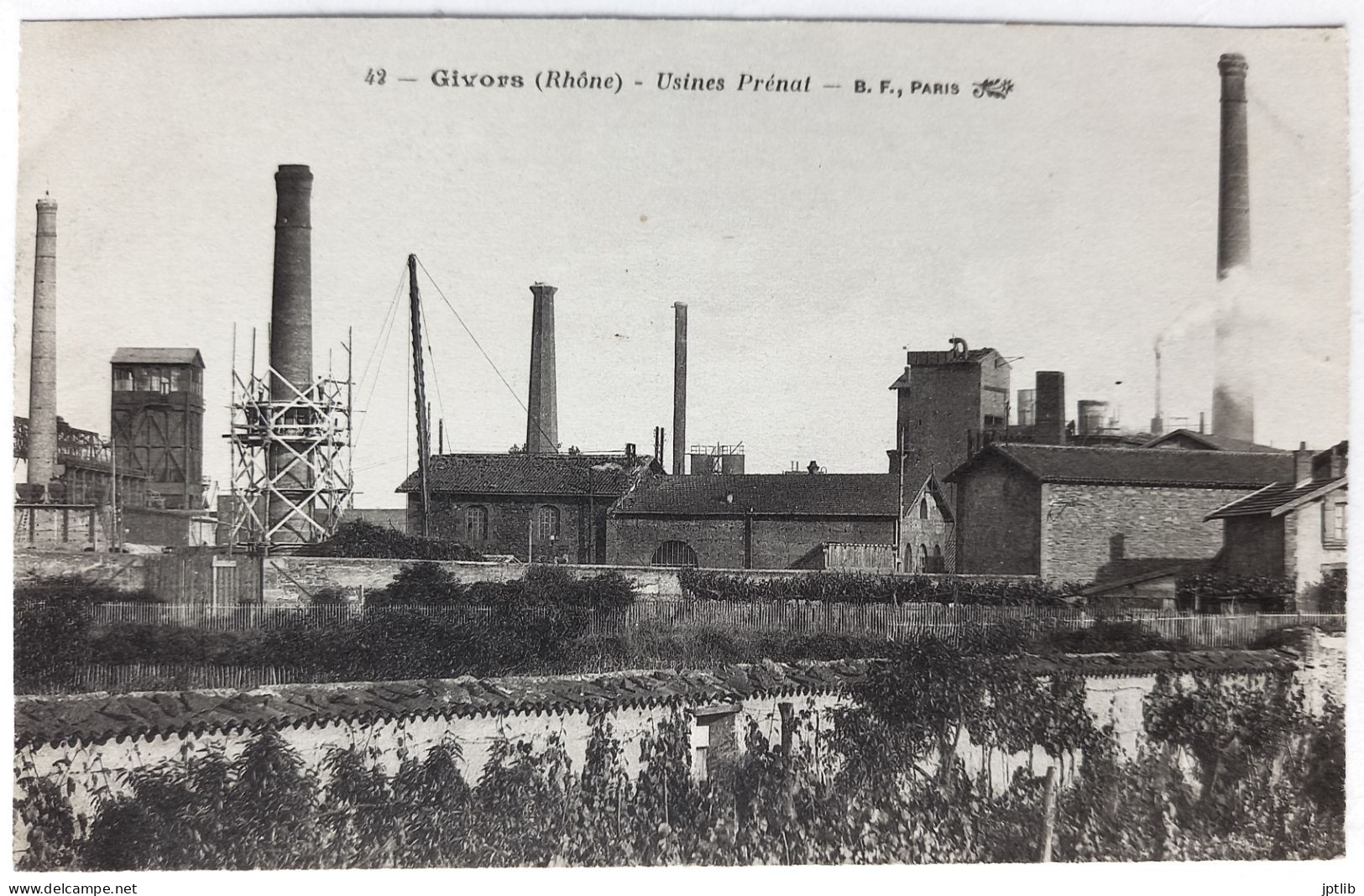 CPA Carte Postale / 69 Rhône, Givors / B. F. (Berthaud Frères), Imprimerie Catala Fre - 42 / Usines Prénat. - Givors