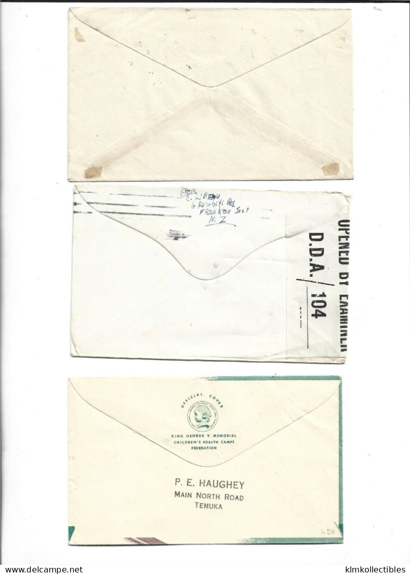 NEW ZEALAND - POSTAL HISTORY LOT - CENSORED - Andere & Zonder Classificatie