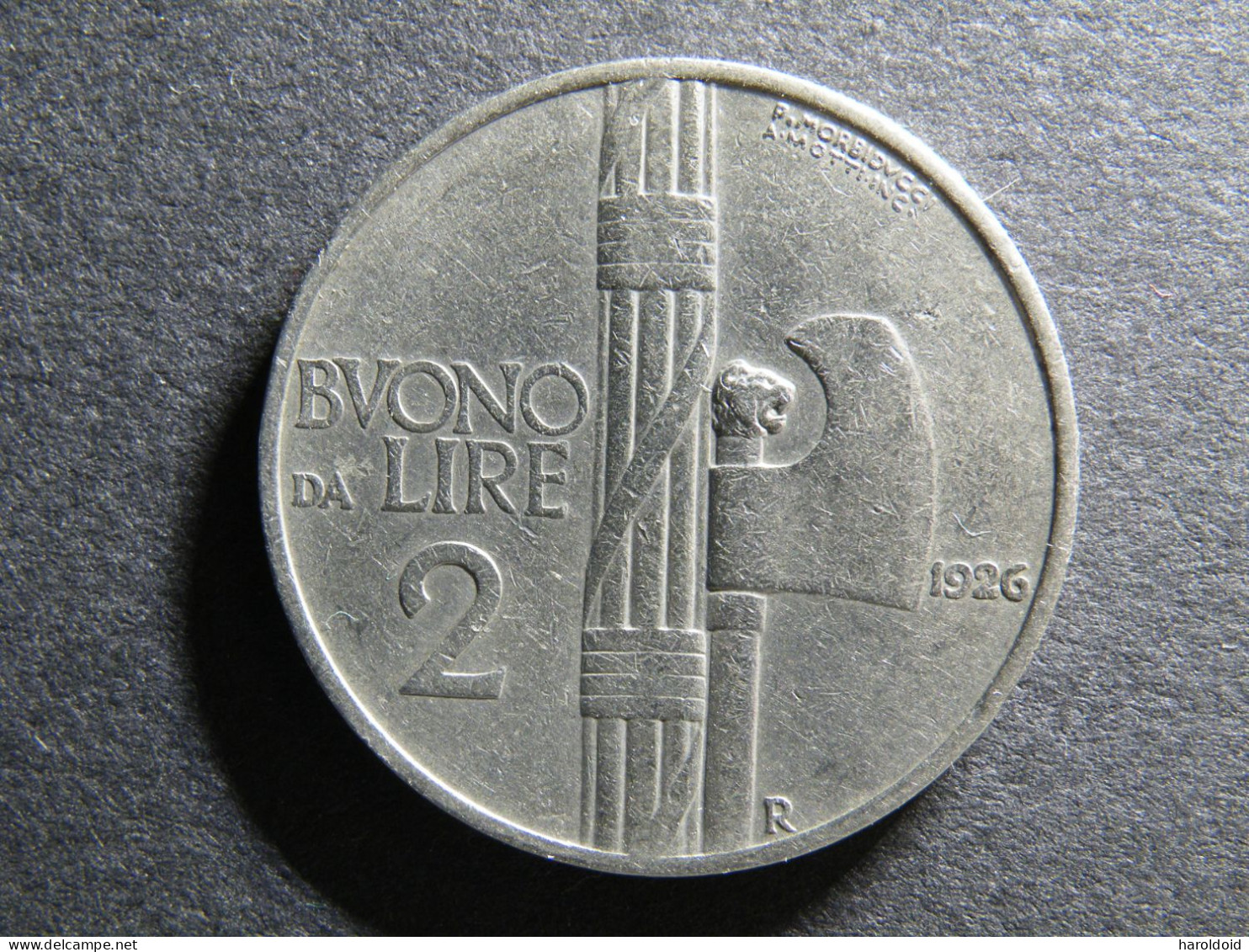 2 LIRE 1926 - 1900-1946 : Víctor Emmanuel III & Umberto II