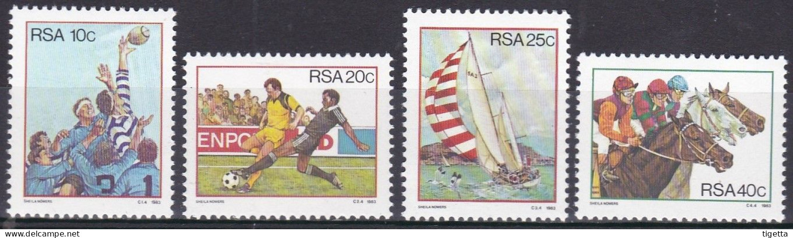 SUD AFRICA 1983 SPORT IN SUD AFRICA SERIE COMPLETA NUOVA COME DA FOTO - Used Stamps