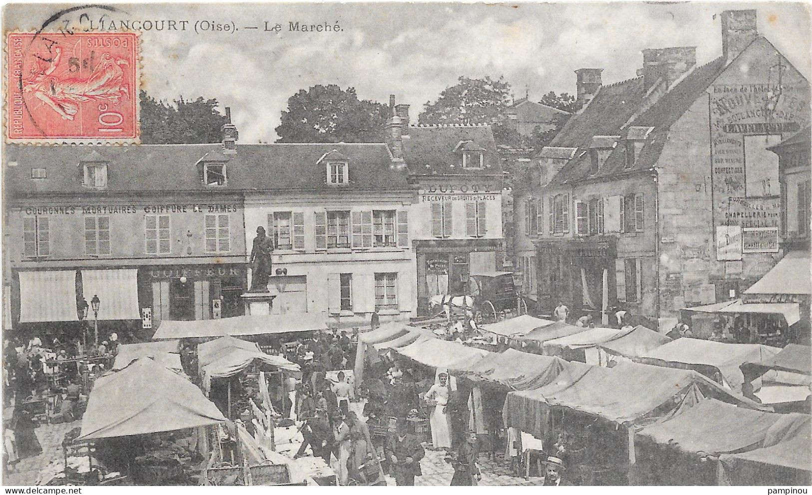 60 - LIANCOURT - Le Marché - Animée - Liancourt