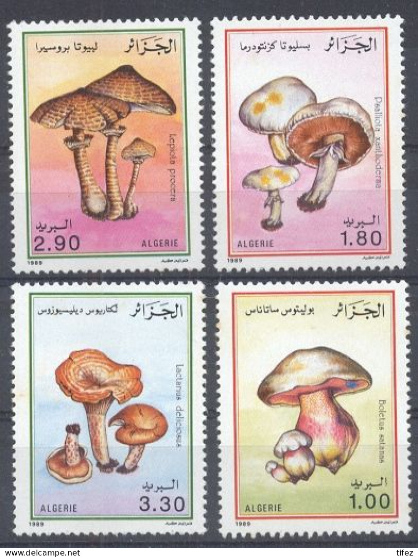 Année 1989-N°966/969 Neufs**MNH : Les Champignons / Mushrooms - Algeria (1962-...)