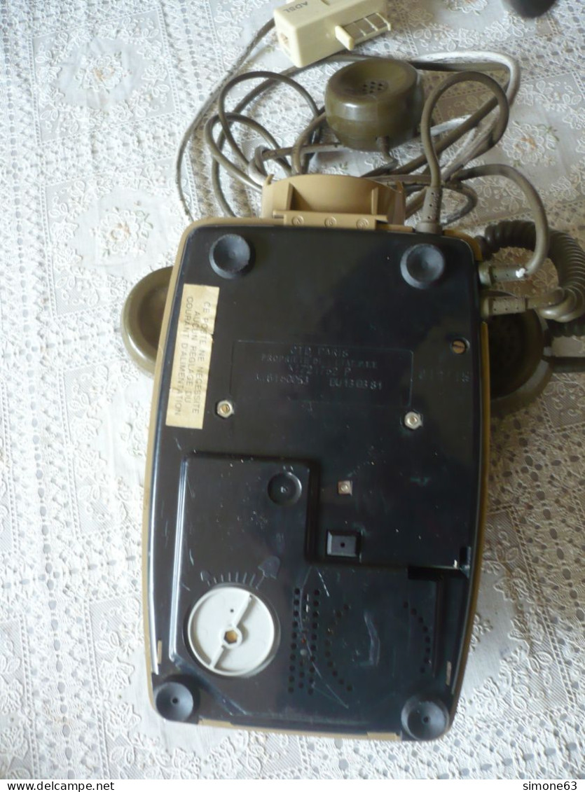 Ancien Téléphone à Cadran Socotel - Vintage 80 - Décoration  - Utilisation - Telefonía