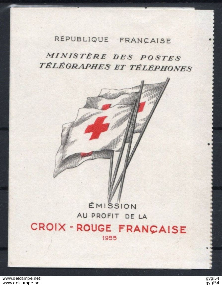 FRANCE 1955 CARNET CROIX - ROUGE - Red Cross