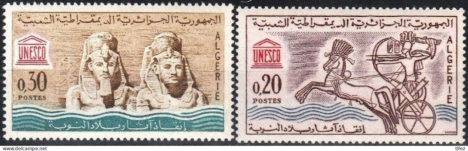 Année 1964-N°387/388 Neufs**MNH : Sauvegarde Des Monuments De Nubie (Egypte) - Algeria (1962-...)