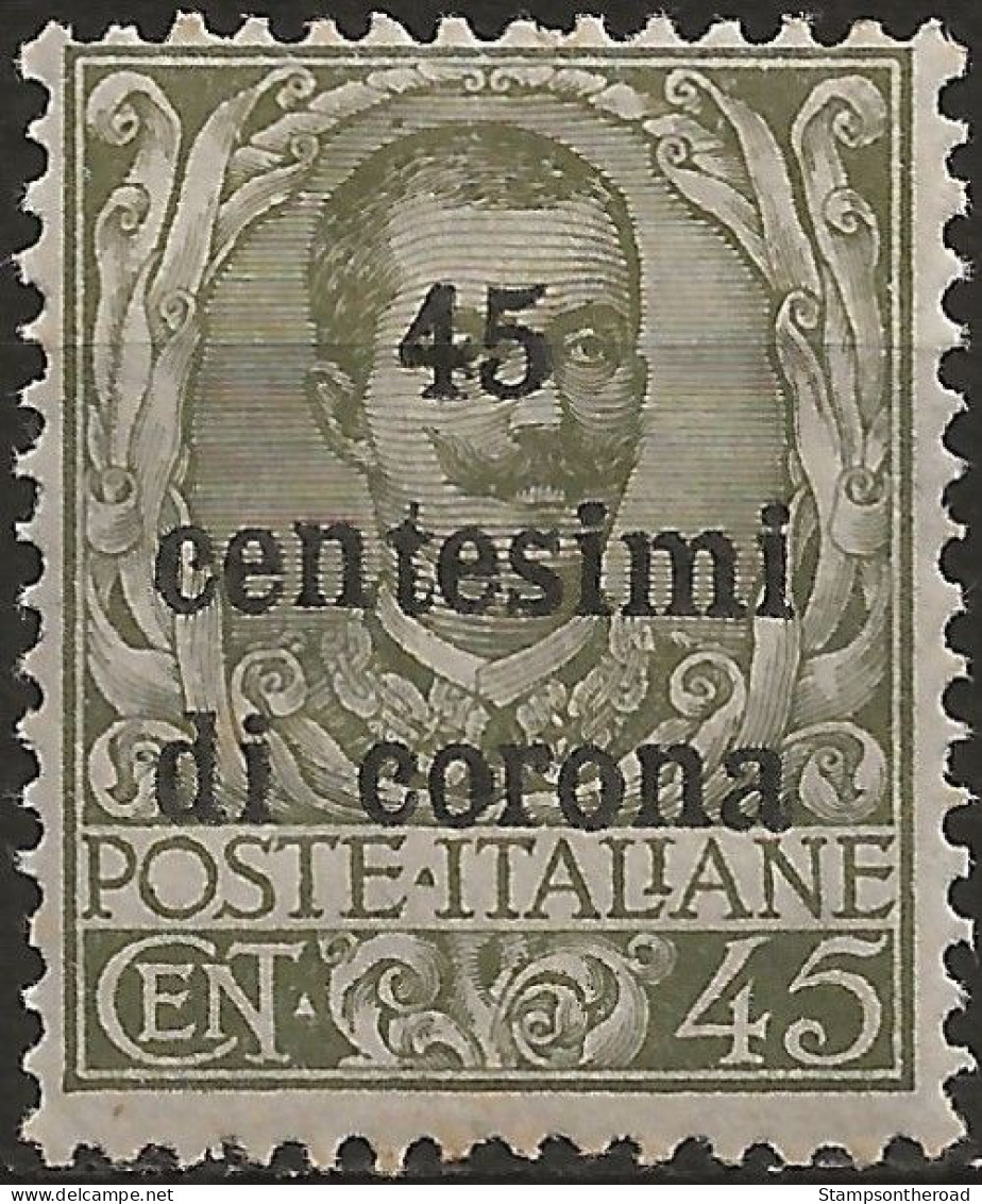 TRTT8NB,1919 Terre Redente - Trento E Trieste, Sassone Nr. 8, Francobollo Nuovo Senza Linguella **/ - Trente & Trieste