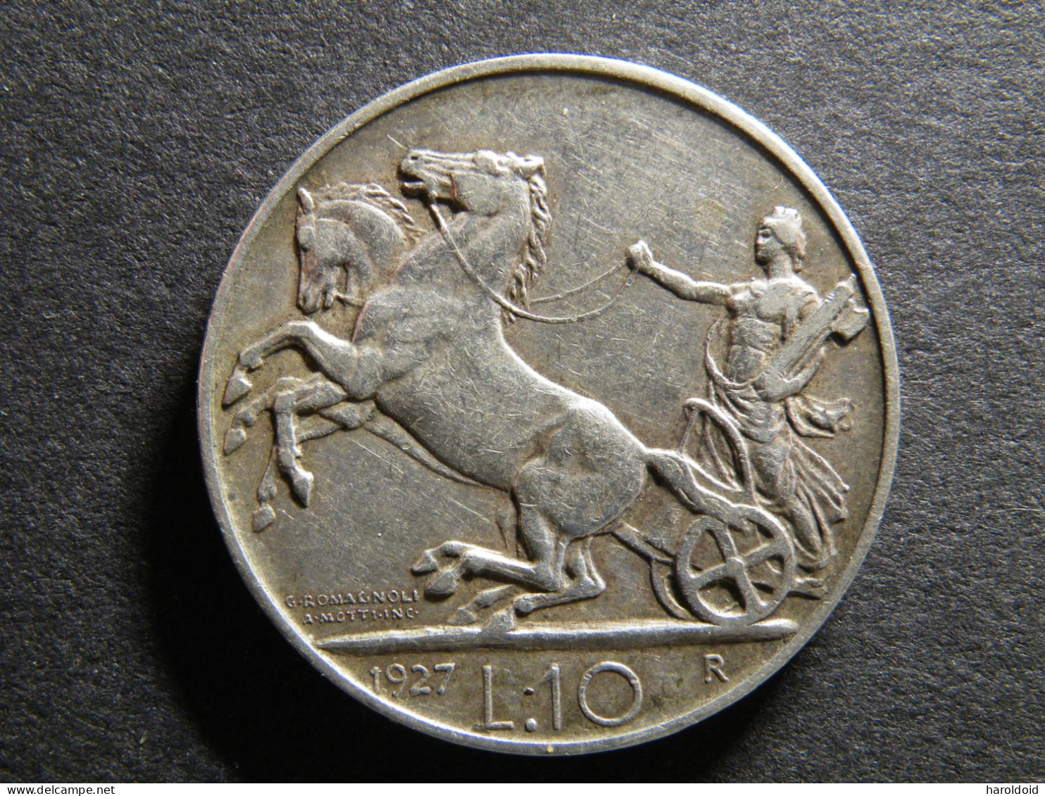 10 LIRE 1927 R - 1900-1946 : Víctor Emmanuel III & Umberto II