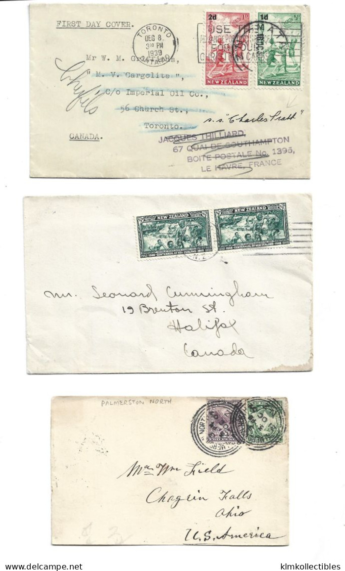 NEW ZEALAND - POSTAL HISTORY LOT - - Autres & Non Classés