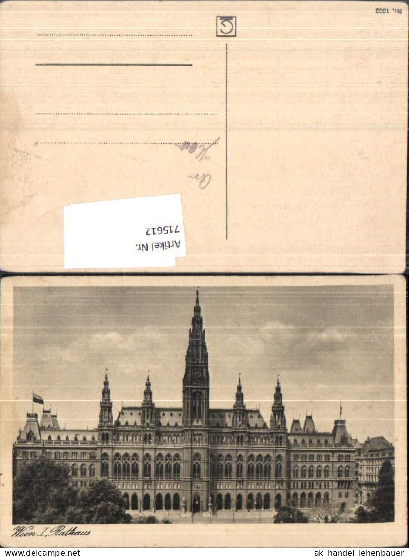 715612 Wien Innere Stadt Rathaus  - Wien Mitte