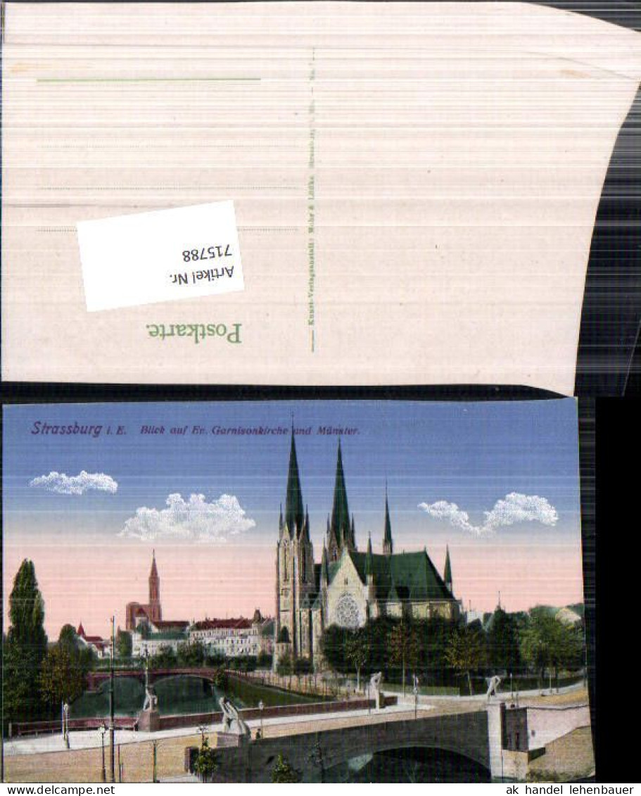 715788 Straßburg Strasbourg Elsass Garnisonkirche  - Elsass