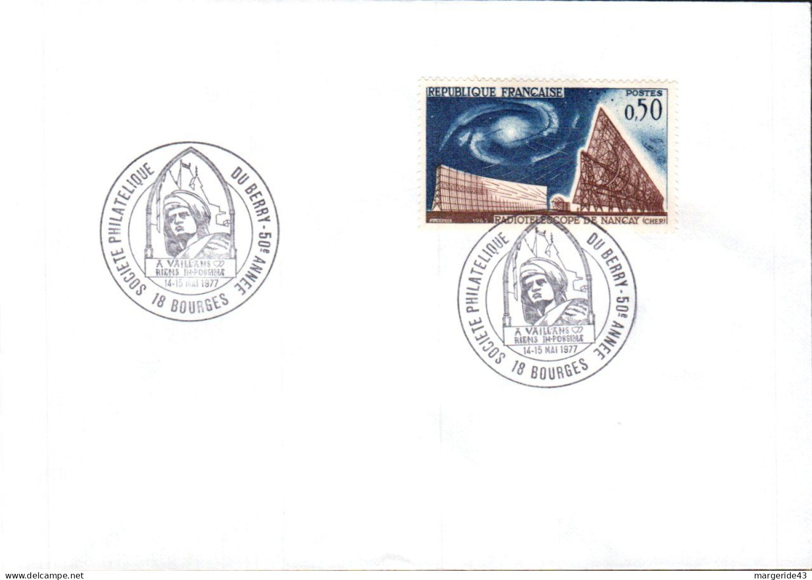 LES 8 LETTRES SOUVENIR DES 50 ANS DE LA SOCIETE PHILATELIQUE DU BERRY à BOURGES - Lots & Kiloware (mixtures) - Max. 999 Stamps