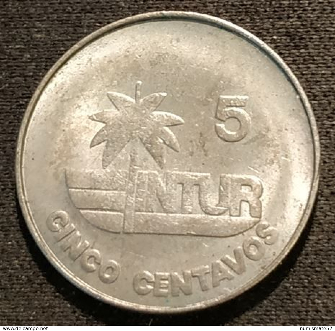 CUBA - 5 CENTAVOS 1981 - INTUR - KM 412.1 - ( "5" épais ) - Kuba