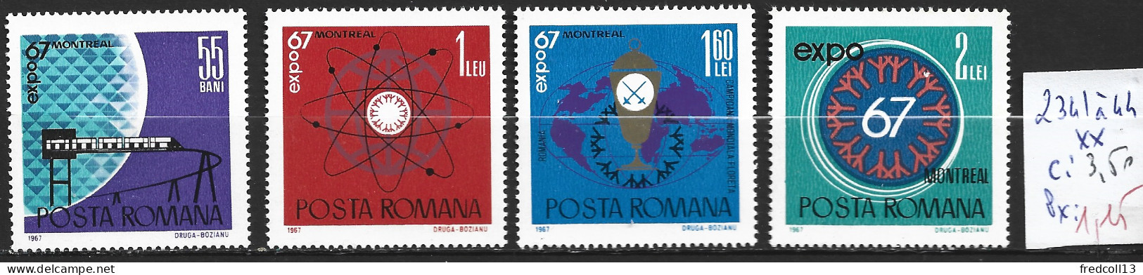 ROUMANIE 2341 à 44 ** Côte 3.50 € - Unused Stamps