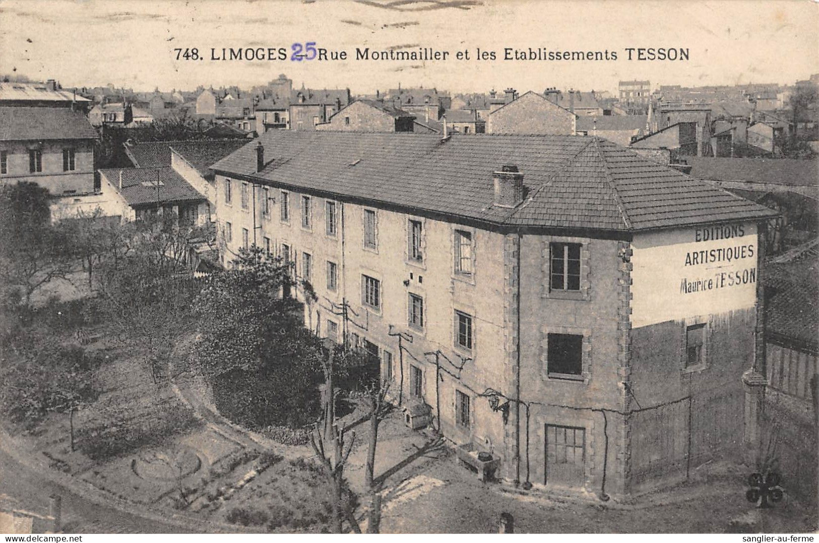 CPA 87 LIMOGES / RUE MONTMAILLER ET LES ETABLISSEMENTS TESSON - Limoges