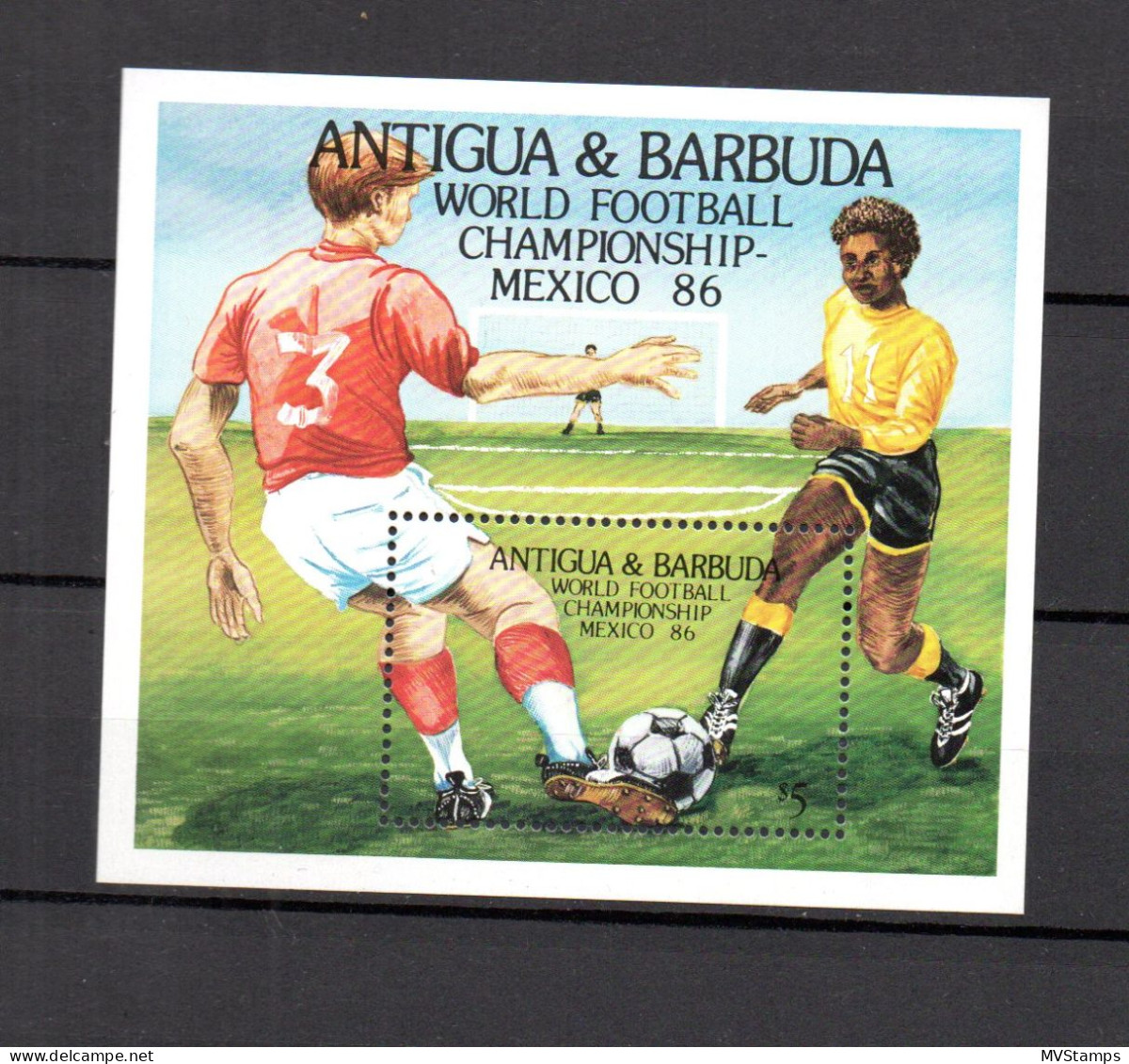 Antigua-Barbuda 1986 Block 106 Fussball WM Postfrisch/MNH - Antigua Y Barbuda (1981-...)