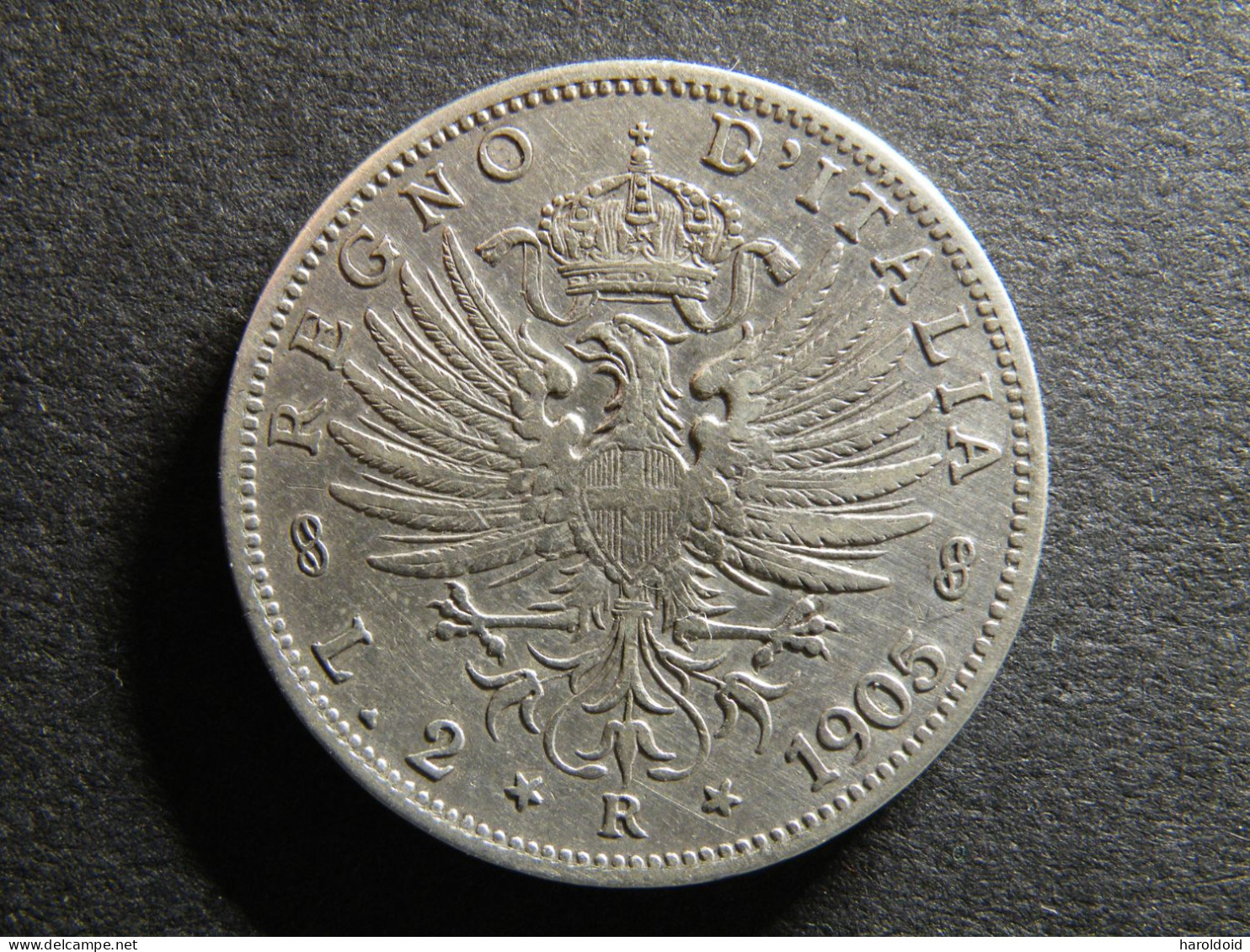 2 LIRE 1905 R - 1900-1946 : Víctor Emmanuel III & Umberto II