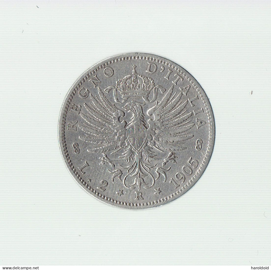 2 LIRE 1905 R - 1900-1946 : Victor Emmanuel III & Umberto II